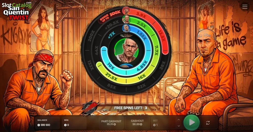 Twist San Quentin jeu casino