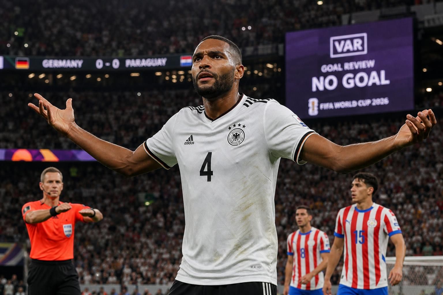 découvrez les réactions enflammées de l'allemagne après l'annulation controversée du but de jonathan tah lors de la coupe du monde 2026, une décision jugée injuste par les joueurs et les supporters.