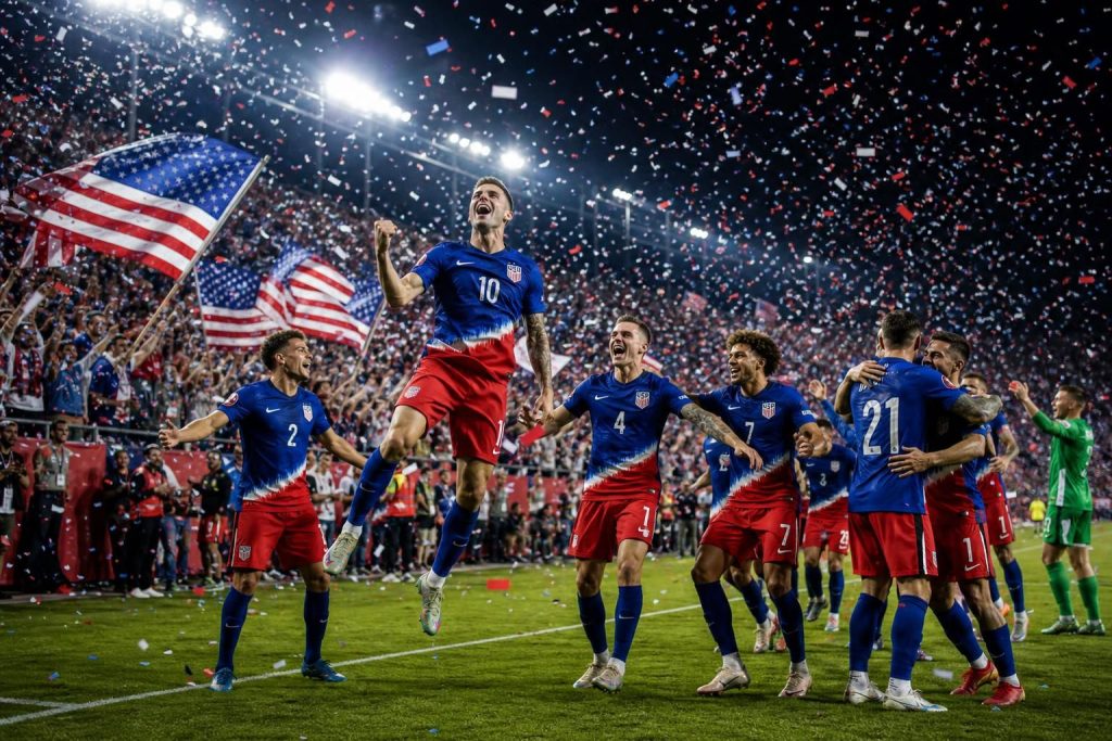 découvrez comment l'amérique célèbre les vainqueurs de la coupe du monde 2026, alors que la team affronte la bosnie-herzégovine en 16es de finale dans un match décisif.