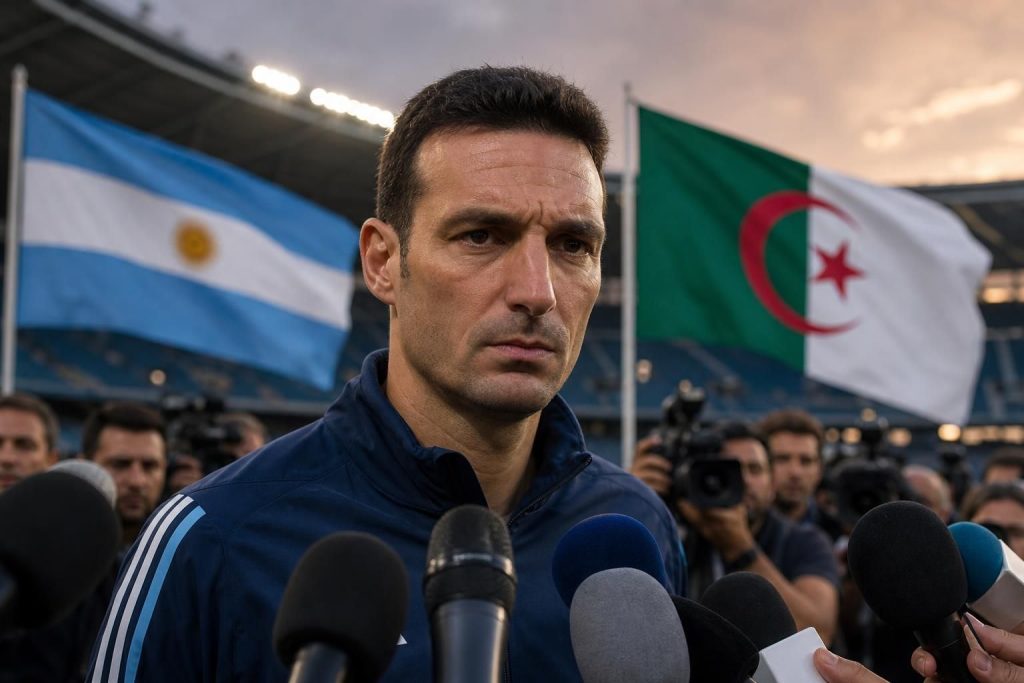 avant le match décisif contre l’algérie lors de la coupe du monde 2026, lionel scaloni partage ses inquiétudes et prépare son équipe pour un affrontement crucial.