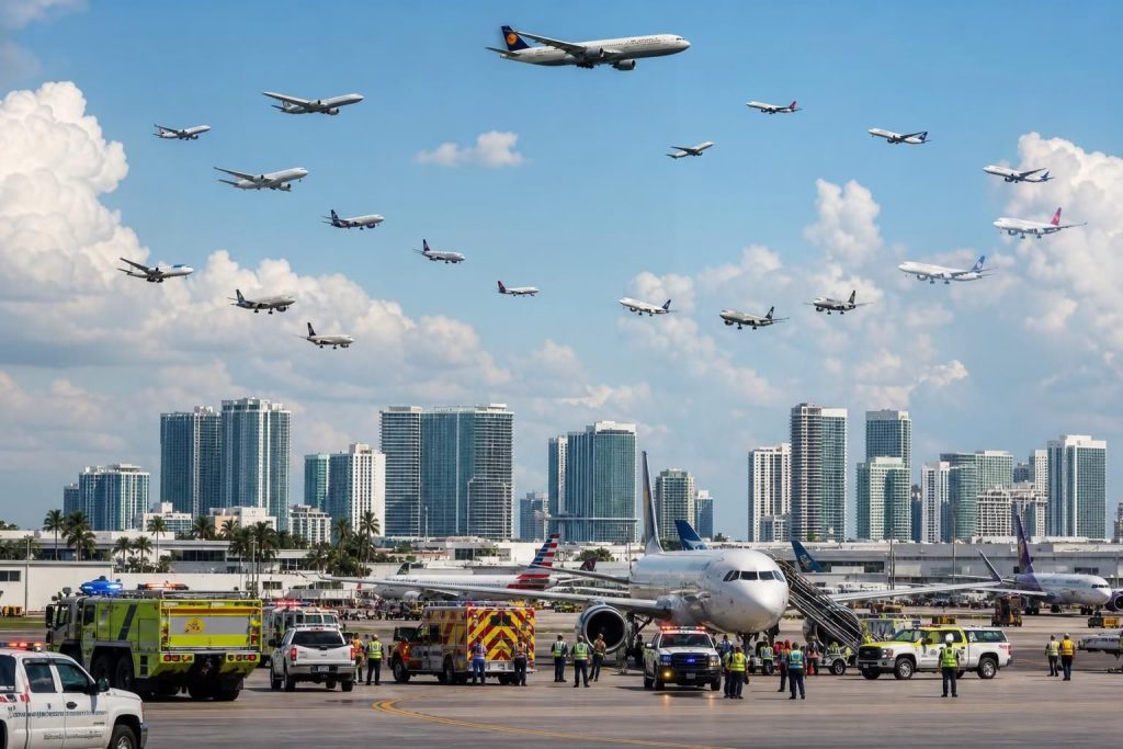 découvrez le récit détaillé des quatre heures de détresse aérienne à miami durant la coupe du monde 2026, avec l'interdiction d'atterrissage imposée par les autorités et ses conséquences sur les vols.