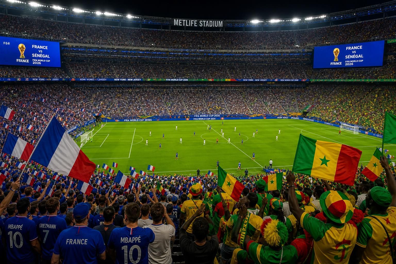 suivez en direct la confrontation passionnante entre la france et le sénégal lors de la coupe du monde 2026. ne manquez aucune action et restez informé en temps réel.