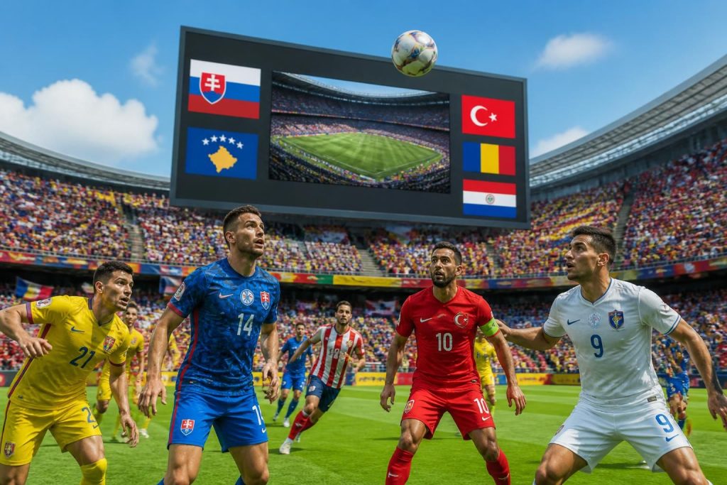 découvrez nos pronostics experts pour les matchs slovaquie/kosovo, turquie/roumanie et paraguay dans le cadre des qualifications pour la coupe du monde 2026. analyse, cotes et conseils pour parier intelligemment.