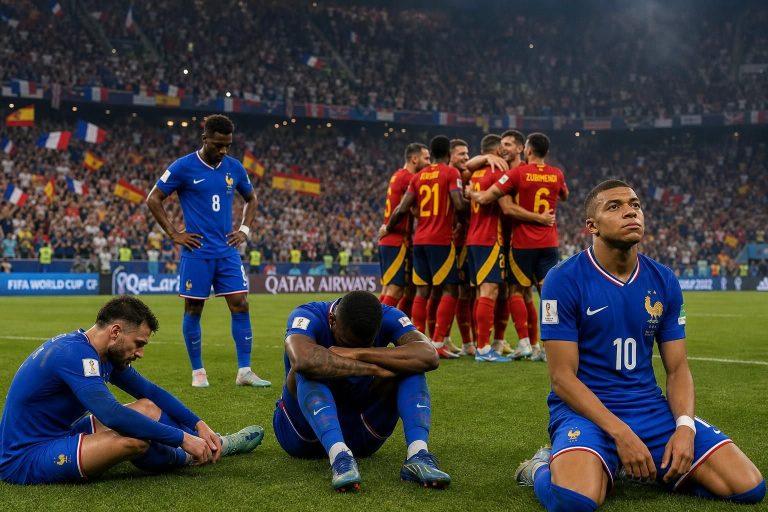 revivez la défaite des bleus face à l'espagne lors de la coupe du monde 2026 et leur sortie prématurée, une analyse complète des moments clés et des conséquences pour l'équipe française.