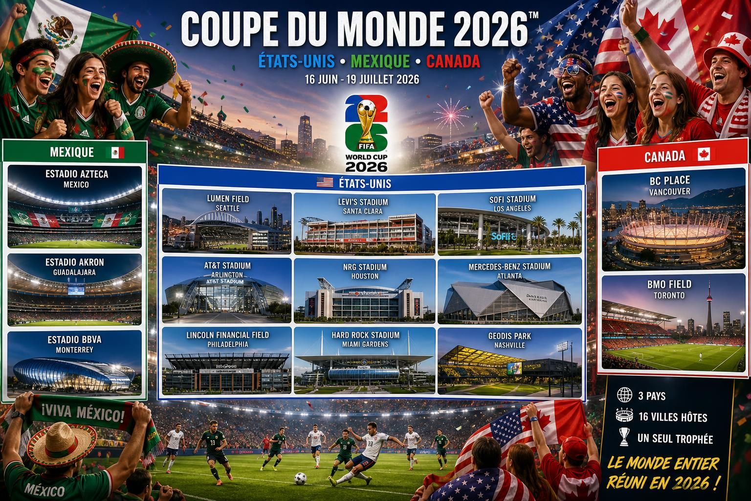 découvrez toutes les dernières actualités et informations sur la coupe du monde 2026, le mondial coorganisé par les états-unis, le mexique et le canada.