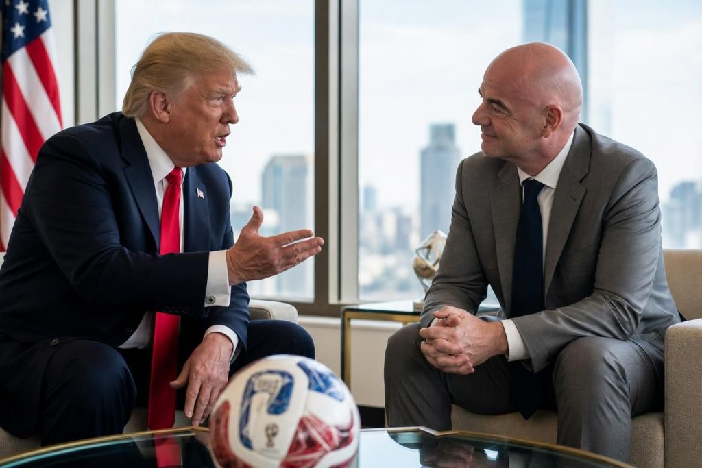 découvrez comment donald trump interpelle gianni infantino pour organiser la coupe du monde 2026 aux états-unis selon sa vision unique et ses projets ambitieux.