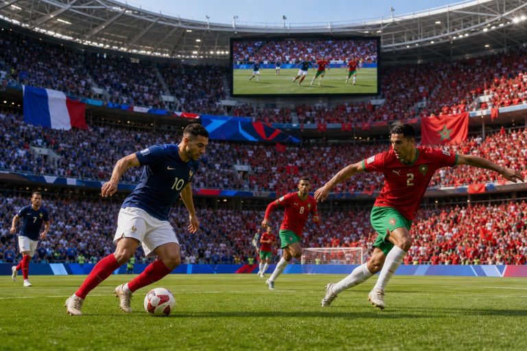 suivez en direct la coupe du monde 2026 avec le match france vs maroc : streaming live, score en temps réel, analyses et bien plus encore pour ne rien manquer de cet événement sportif majeur.