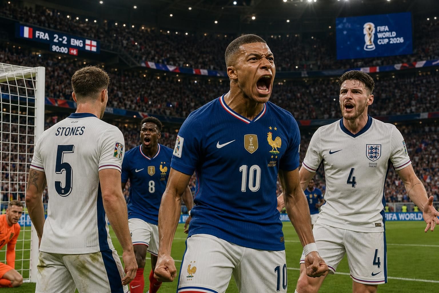 découvrez l'ambiance électrique avant le match france - angleterre de la coupe du monde 2026, un duel intense marqué par l'adieu attendu de didier deschamps.