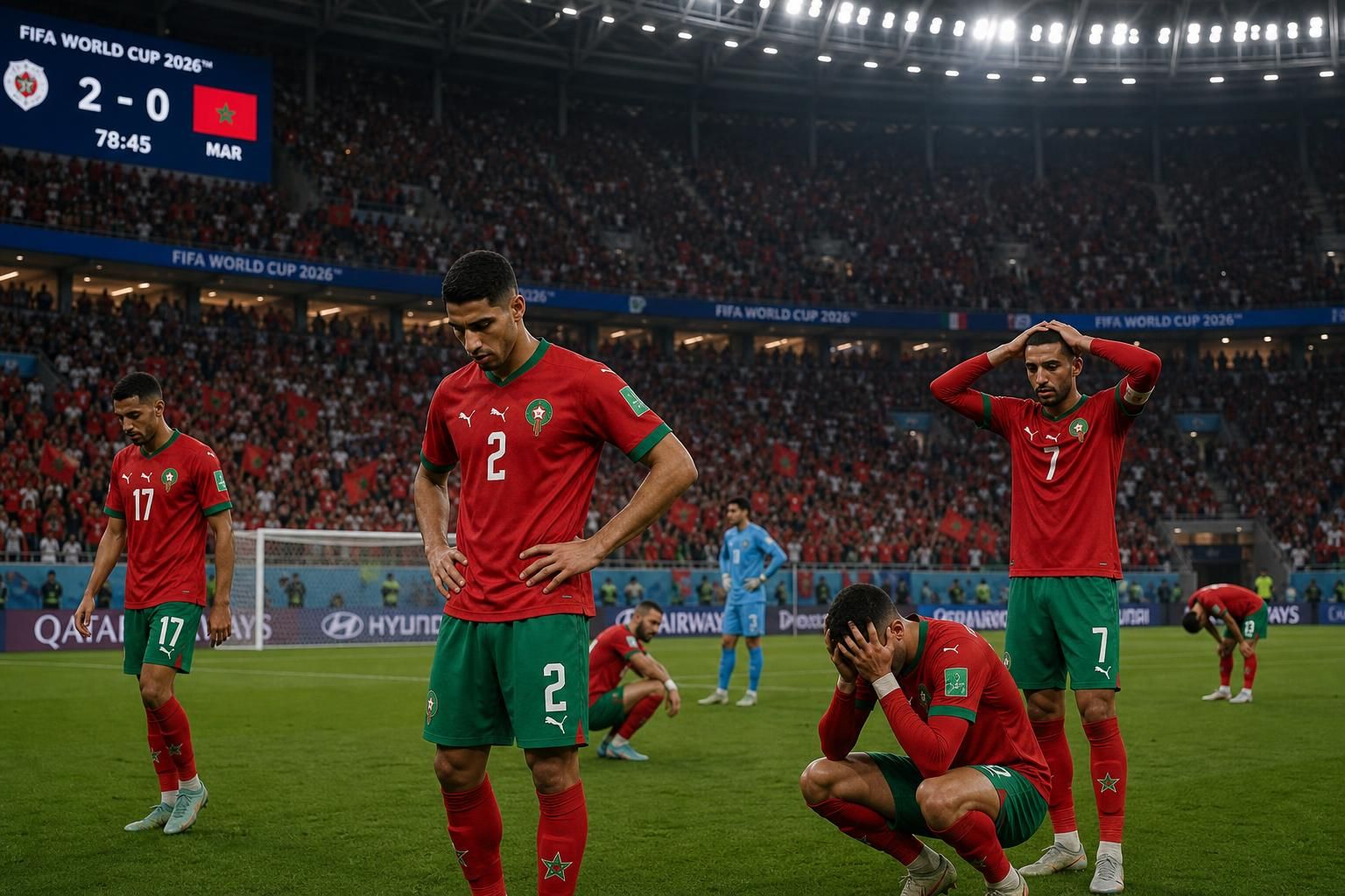 suivez en direct la coupe du monde 2026 avec un match intense : le maroc traverse une mi-temps difficile face à un adversaire dominateur, cherchant des solutions pour renverser la situation.
