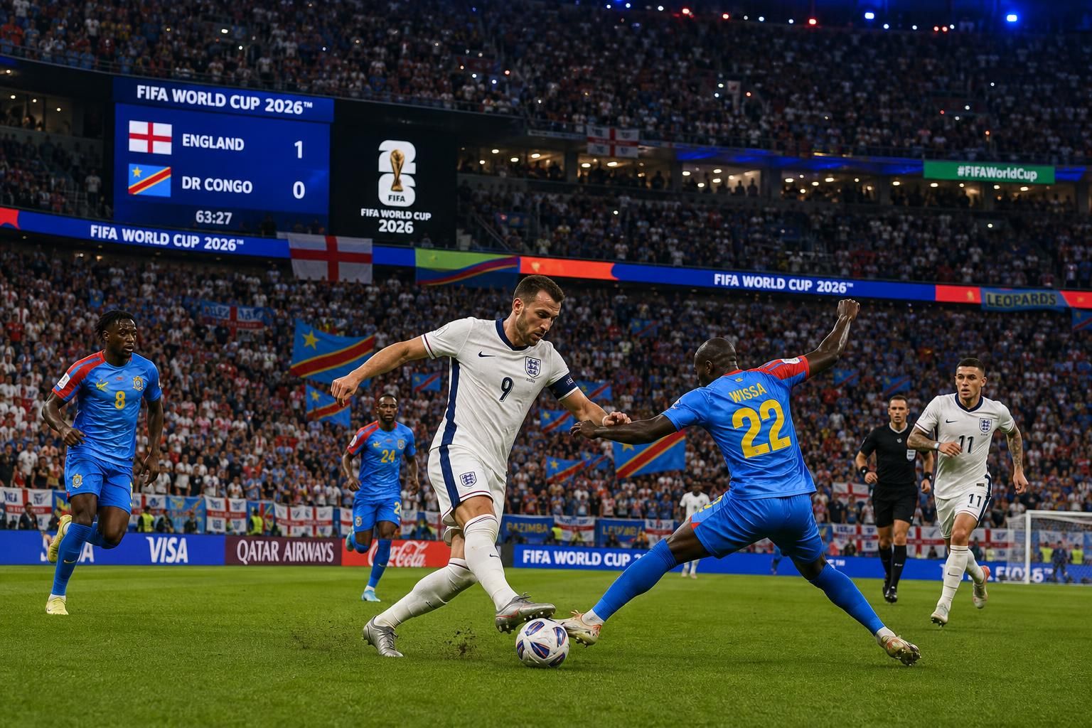 suivez en direct le match en live entre l'angleterre et la rd congo pour le 16e de finale de la coupe du monde. résultats, moments forts et commentaires en temps réel.